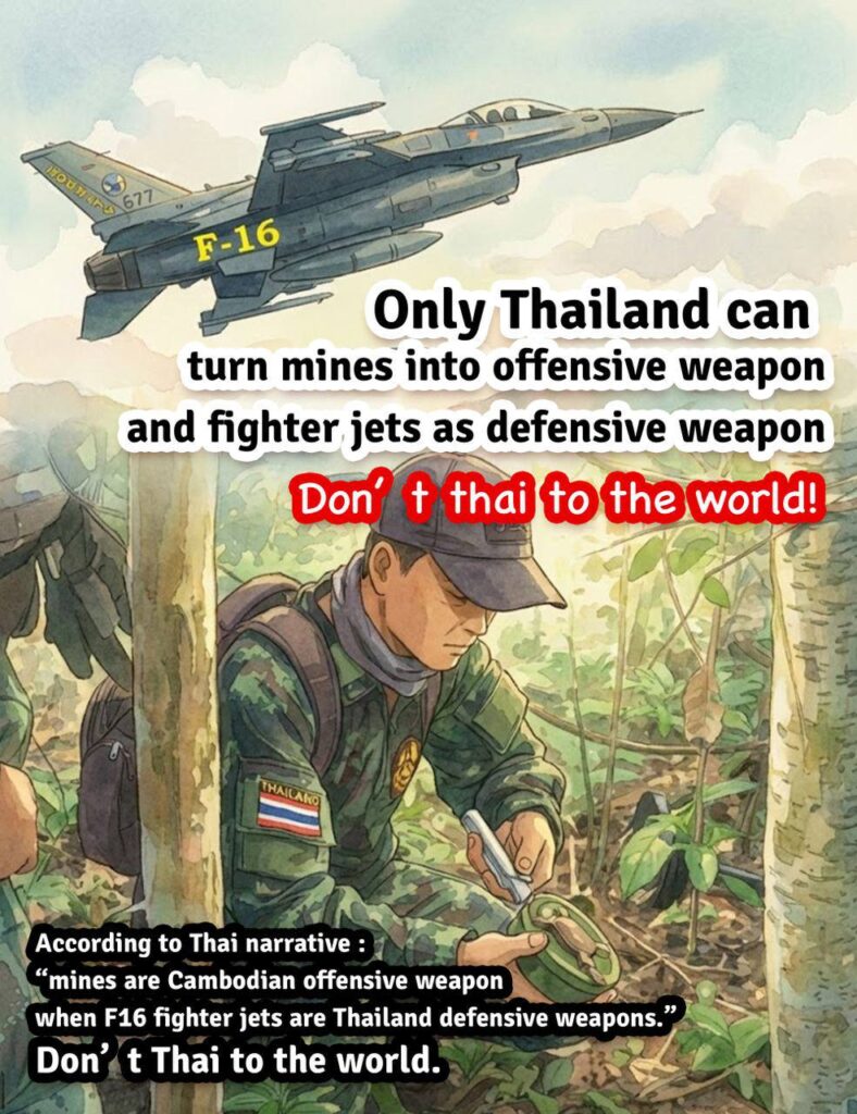 Only Thailand can turn mines into offensive weapon and fighter jets as defensive weapon  Don’t thai to the world!